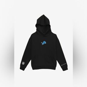 NEW Peace Collective Detroit Lions Logo Heavyweight Hoodie - Black - Size MEDIUM